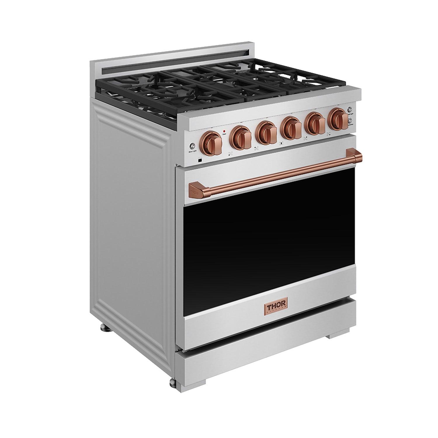 Thor Kitchen RSG30PRSG 30 Inch Professional Gas With Precision Knob Control In Stainless Steel/Rose Gold