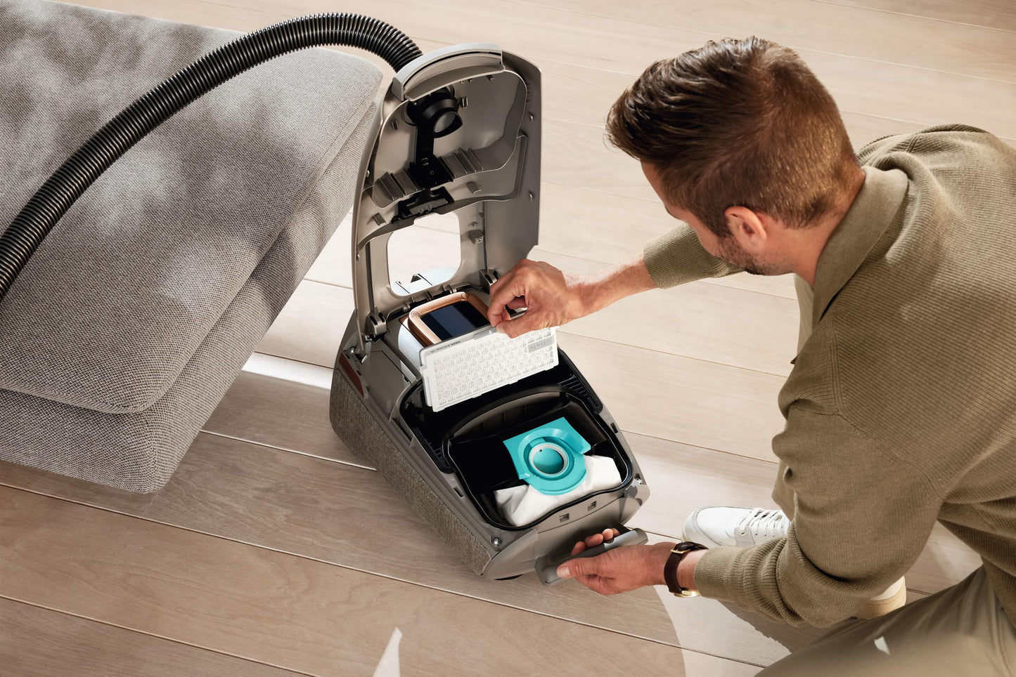 Miele SFHA50212868960 Xl Pack Hepa Airclean Filter - Safely Traps Fine Dust And Allergens.