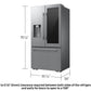 Samsung RF80H30CER Bespoke Ai 3-Door French Door Autoview™ Zero Clearance Fit 29 Cu. Ft.