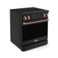Thor Kitchen RSE30BRSG 30 Inch Professional Electric Range With Tilt Panel Touch Control In Black/Rose Gold Gordon Ramsay Series - Rse30B-Rsg
