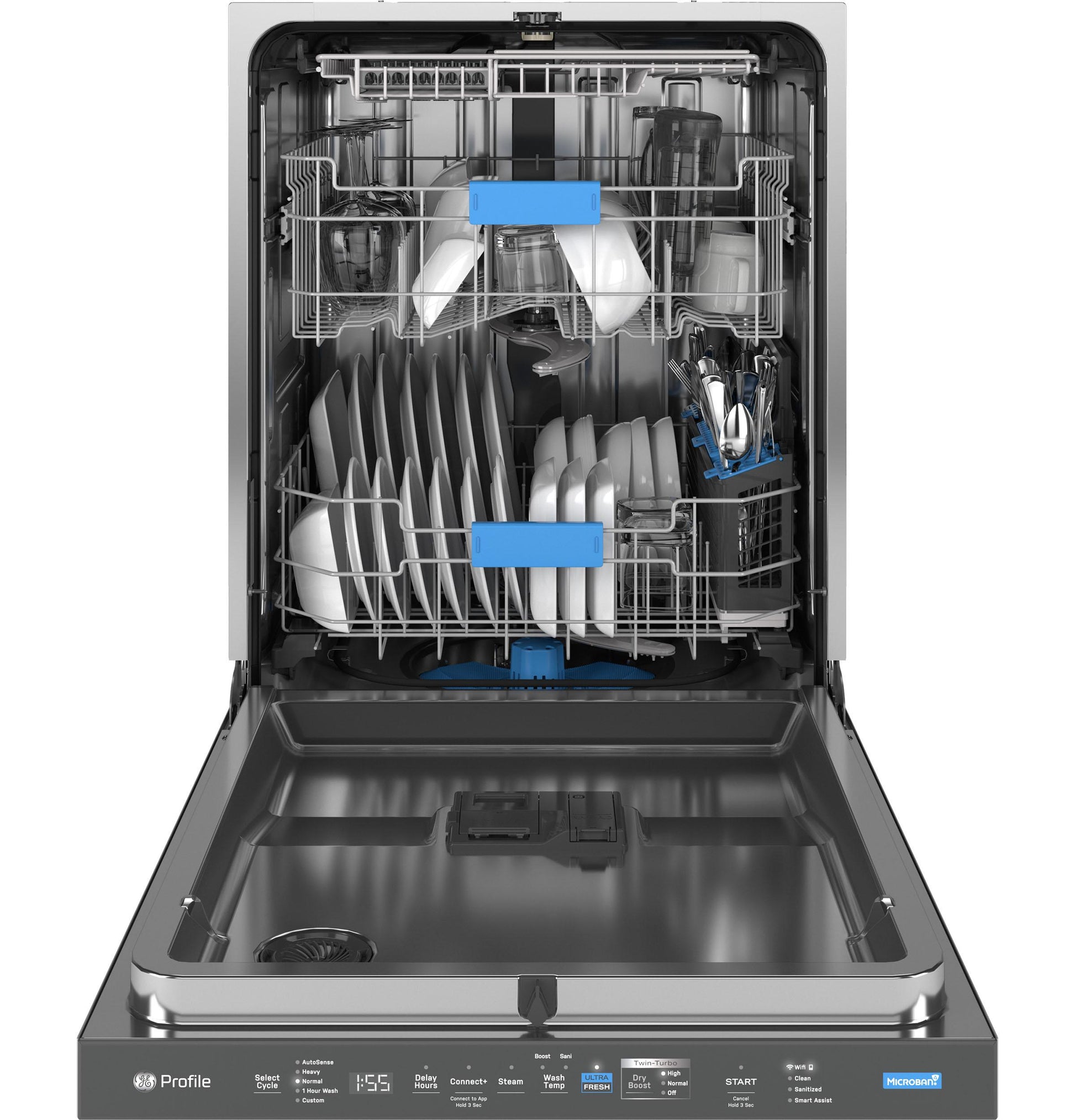 Ge Appliances PDP755SYVFS Ge Profile&#8482; Energy Star Smart Ultrafresh System Dishwasher With Microban&#8482; Antimicrobial Technology With Deep Clean Washing 3Rd Rack, 42 Dba