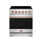 Thor Kitchen RSE30PRSG 30 Inch Professional Electric Range With Precision Knob Control In Stainless Steel And Rose Gold Gordon Ramsay Series