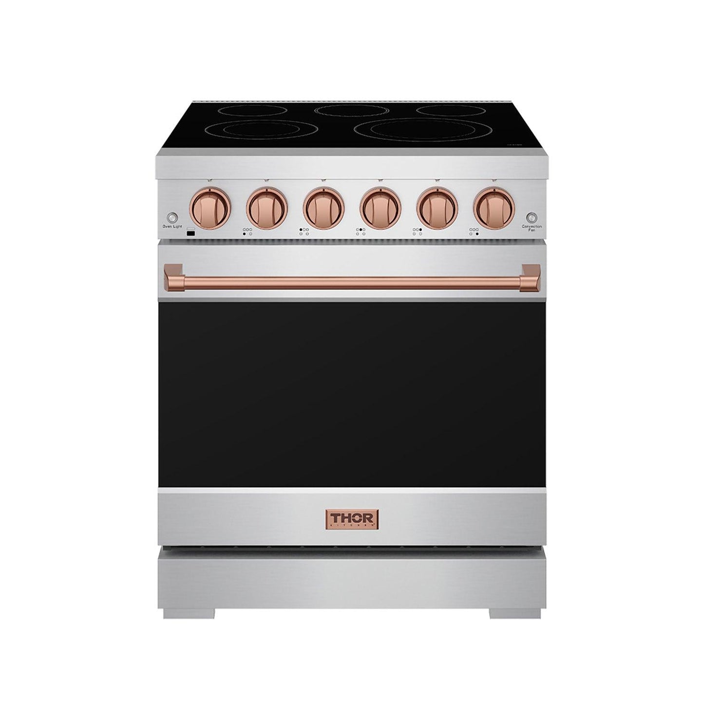 Thor Kitchen RSE30PRSG 30 Inch Professional Electric Range With Precision Knob Control In Stainless Steel And Rose Gold Gordon Ramsay Series