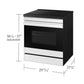 Samsung NSI6DB950012 Bespoke 6.3 Cu. Ft. Smart Slide-In Induction Range With Ambient Edge Lighting™ & Air Sous Vide In White Glass