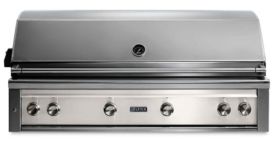 Lynx L54TRGLNG 54" Built-In Grill - 1 Trident™ W/ Rotisserie - Glacier