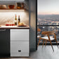 Forno FDROD161124S Forno Como 24-Inch Indoor Outdoor Drawer Refrigerator, 4.87 Cu.Ft, Stainless Steel Interior, Adjustable Shelves, Led Lighting