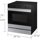 Samsung NSE6DG8500SR Bespoke 6.3 Cu. Ft. Smart Slide-In Electric Range With Air Sous Vide & Air Fry In Stainless Steel