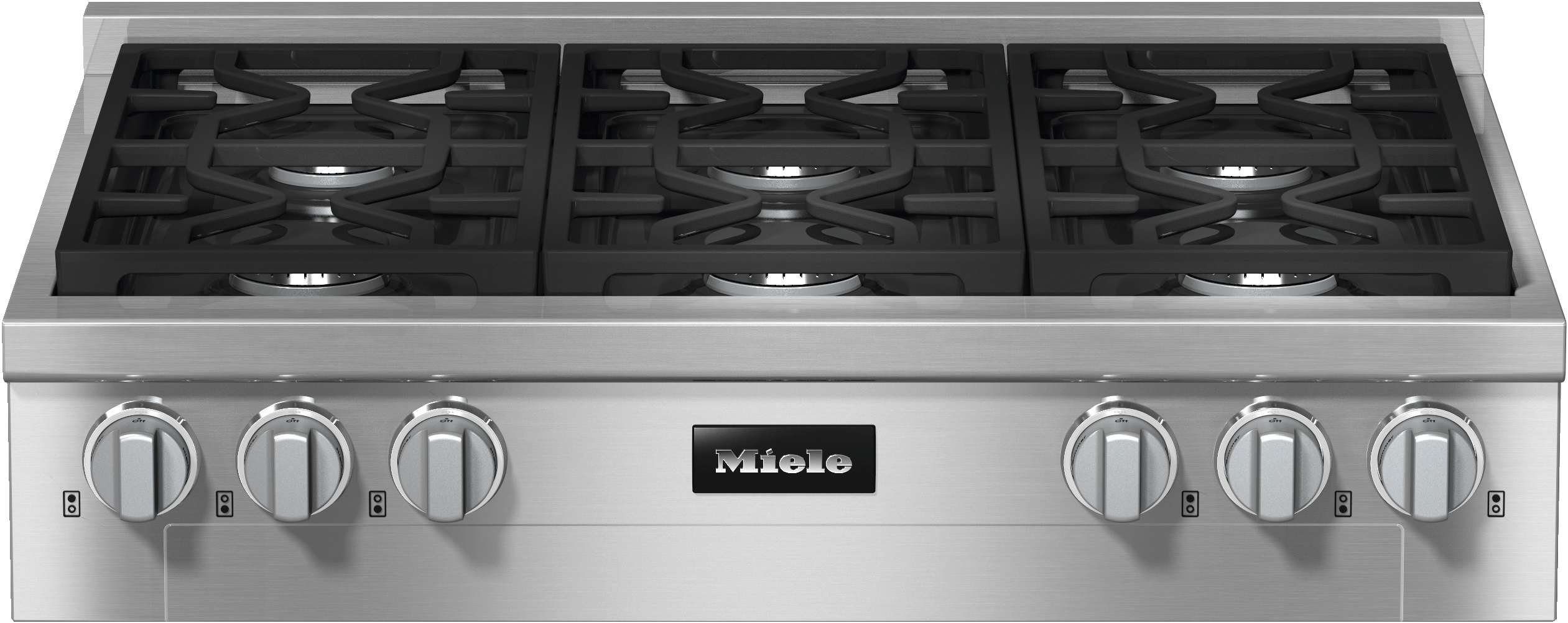 Miele KMR11343G Kmr 1134-3 G Edst/Clst - 36-Inch Range Top With 6 Burners For Professional Applications