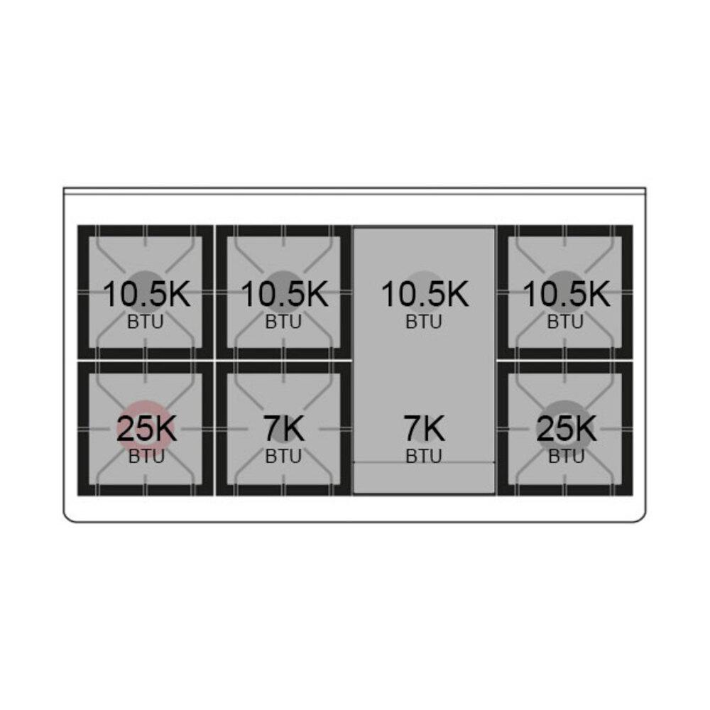 Ilve UN48FNMPRABLP Ilve Un48Fnmprablp Nostalgie Ii Noblesse 48" Dual Fuel Range (8 Sealed Burners + Griddle, Liquid Propane, Triple Glass Door, Ral, Burnished)
