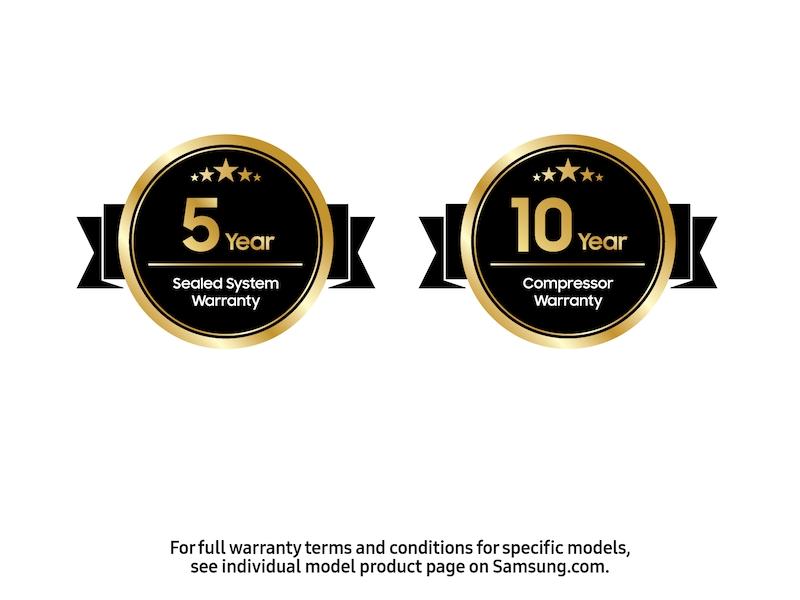 Samsung RF90F23AEW Bespoke 23 Cu. Ft. Counter Depth 4-Door French Door Refrigerator With Ai Family Hub™+ Ai Vision Inside™ In White Glass