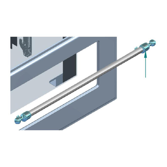 Ilve EA4270003000018 Ilve Parts Ea4270003000018 Majestic Burnished Handle For Uov 80 E3 Ovens (A/116/27/18)