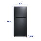 Element Appliance ERT21CSCB Element 20.5 Cu. Ft. Top Freezer Refrigerator - Black