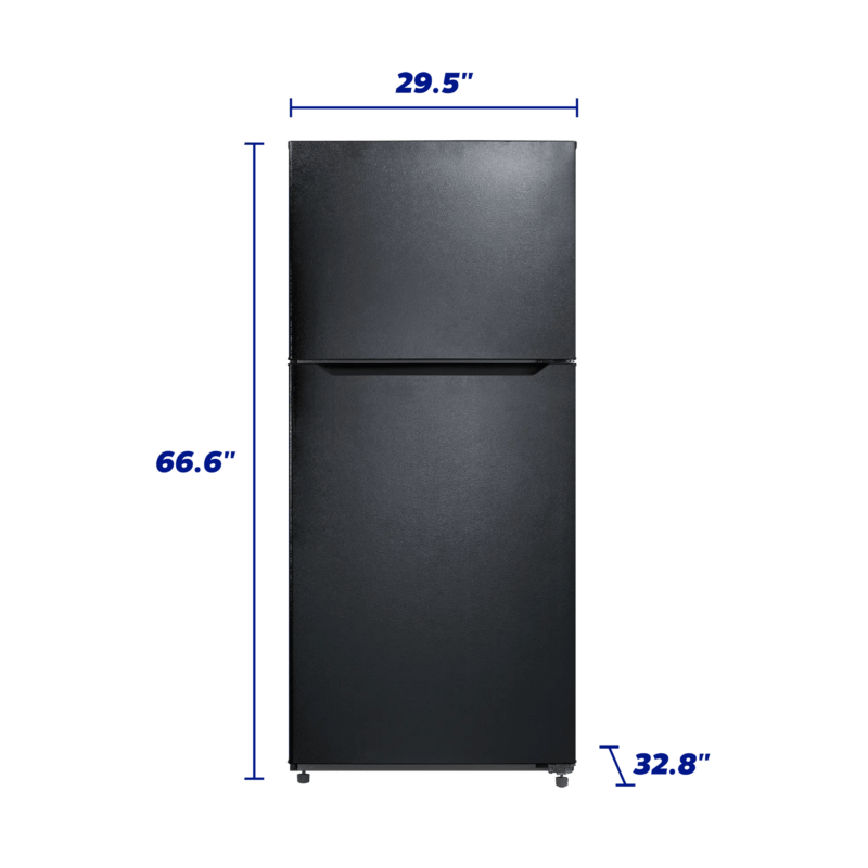 Element Appliance ERT21CSCB Element 20.5 Cu. Ft. Top Freezer Refrigerator - Black
