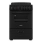 Avanti CERU240P1B Avanti 24-Inch Freestanding Electric Range With Ceramic Glass Cooktop, In Black (Ceru240P1B)