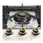 Ilve UHCPT125NSSGLP Ilve Uhcpt125Nssglp Nostalgie Ii 48 Inch Built-In Gas Cooktop With Total Black Brass Burners, In Stainless Steel (6 Sealed Burners, Liquid Propane, Brass)