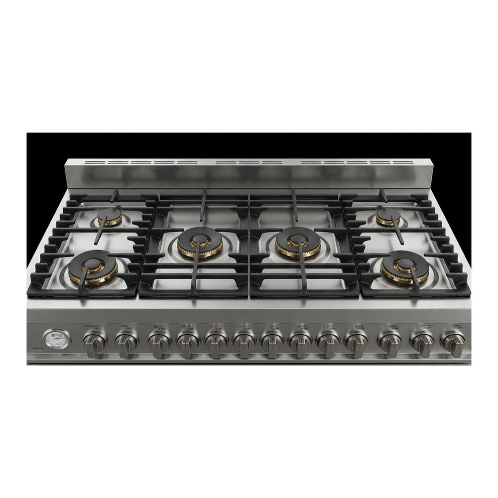 Verona VUFSGG486DSS Verona Ultima 48" Gas Range With 6 Brass Burners, Griddle In Stainless Steel