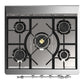 Ilve UM30NR3MBC Ilve Um30Nr3Mbc Majestic Iii 30 Inch Dual Fuel Range With 5 Black Brass Burners, Dual Function Burner Up To 25,000 Btu (Natural Gas, Triple Glass Door, Midnight Blue, Chrome)