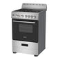 Avanti CERU240P3S Avanti 24-Inch Freestanding Electric Range With Ceramic Glass Cooktop And Digital Timer, In Stainless Steel (Ceru240P3S)