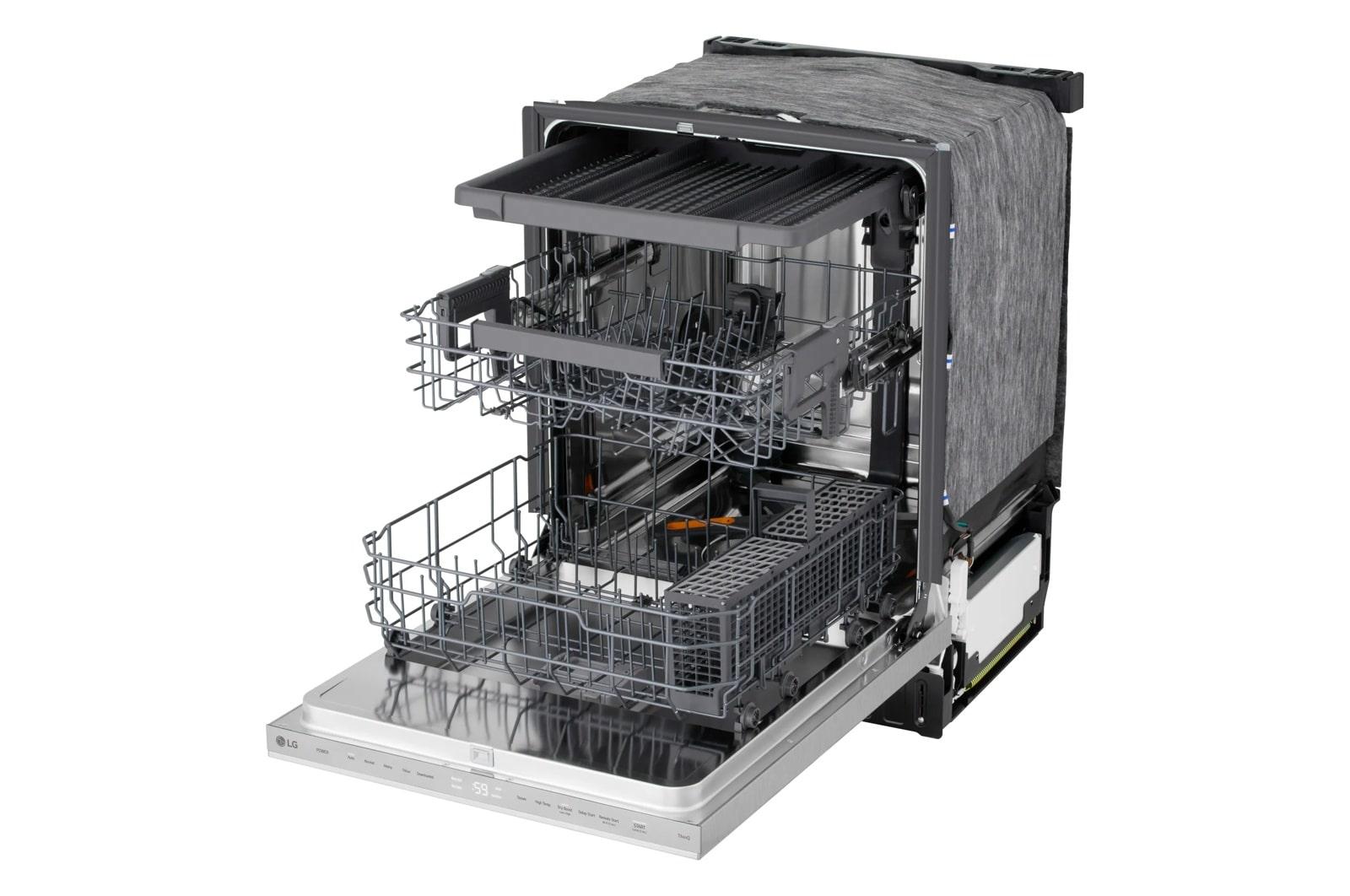 Lg LDNPM545S Smart Flushfit™ Top Control Dishwasher With 1-Hour Wash & Dry, Quadwash® Pro, And Dynamic Heat Dry™ W/Autovent Dry™