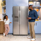 Ge Appliances GZS24NYYFS Ge® 23.6 Cu. Ft. Counter-Depth Side-By-Side Refrigerator With Extra Tall Dispenser And In-Door Icemaker