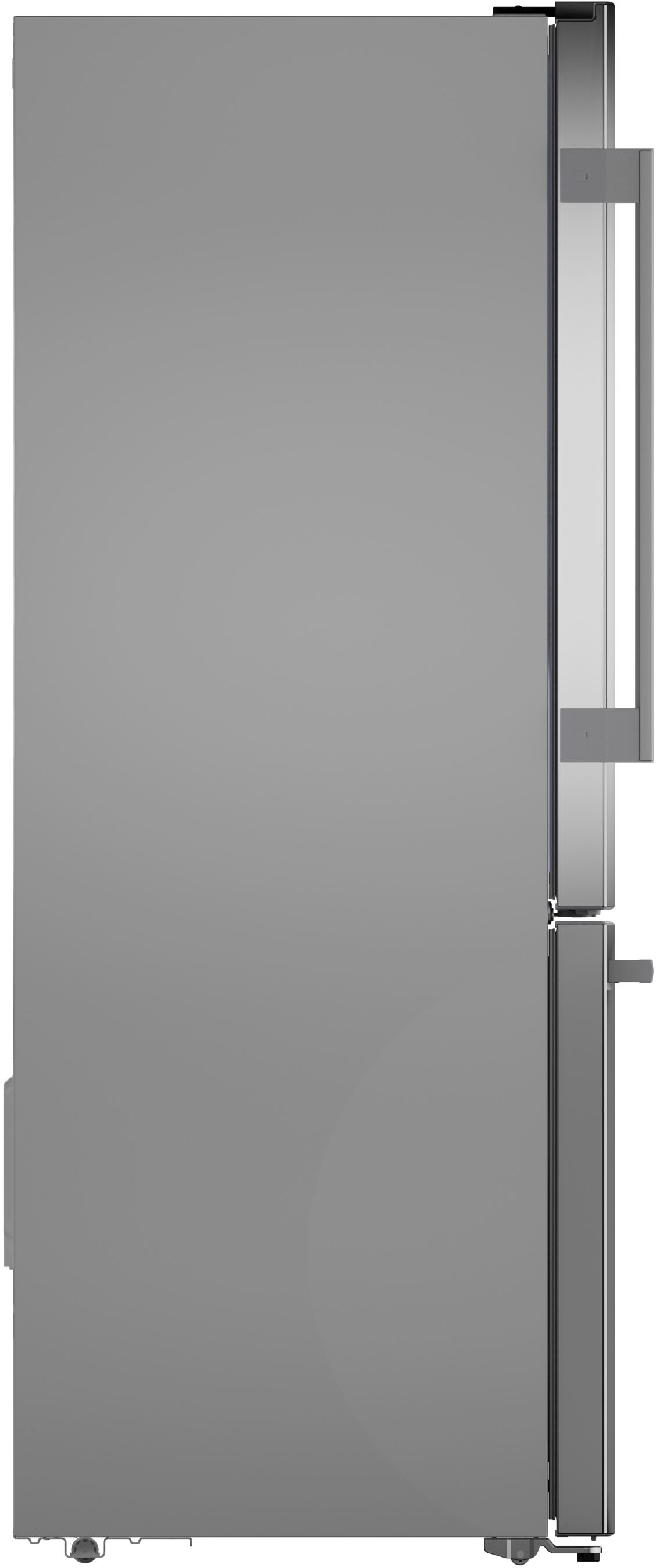 Bosch B33CM10SNS 100 Series, Free-Standing Fridge-Freezer With Freezer At Bottom, Brushed Steel (With Anti-Fingerprint), Total No Frost