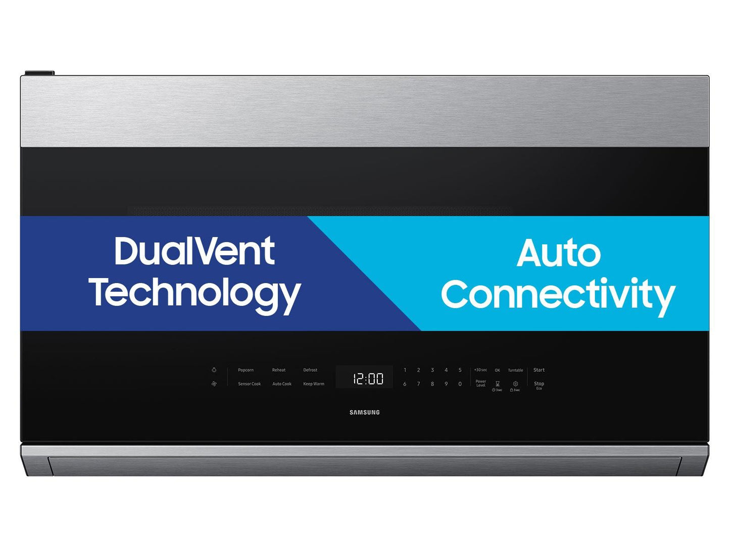 Samsung ME80H2160R Bespoke Over-The-Range Microwave Dualvent Technology Auto Connectivity 500 Cfm