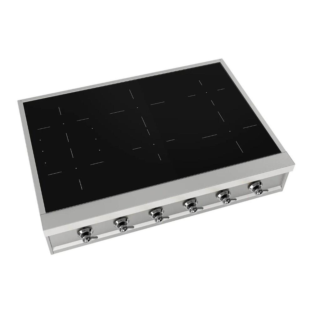 Ilve UHCPI366NSSC Ilve Uhcpi366Nssc Nostalgie Ii 36 Inch Built-In Induction Rangetop With 6 Elements (Chrome)
