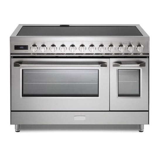 Verona VUFSIE487DSS Verona Ultima 48" Induction Range With 7 Elements, Griddle And 6.5 Cu. Ft. Oven Capacity In Stainless Steel