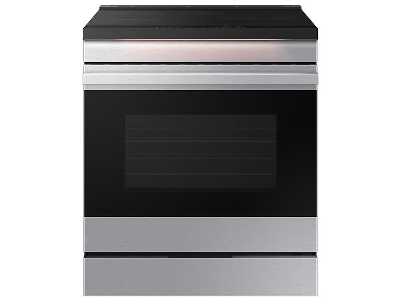 Samsung NSI6DG9500SR Bespoke 6.3 Cu. Ft. Smart Slide-In Induction Range With Ambient Edge Lighting™ & Air Sous Vide In Stainless Steel