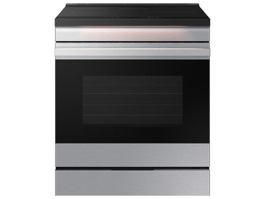Samsung NSI6DG9500SR Bespoke 6.3 Cu. Ft. Smart Slide-In Induction Range With Ambient Edge Lighting&#8482; & Air Sous Vide In Stainless Steel