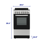 Element Appliance EER204MSCS Element 1.9 Cu. Ft. 20 Electric Range - Stainless Steel (Eer204Mscs)