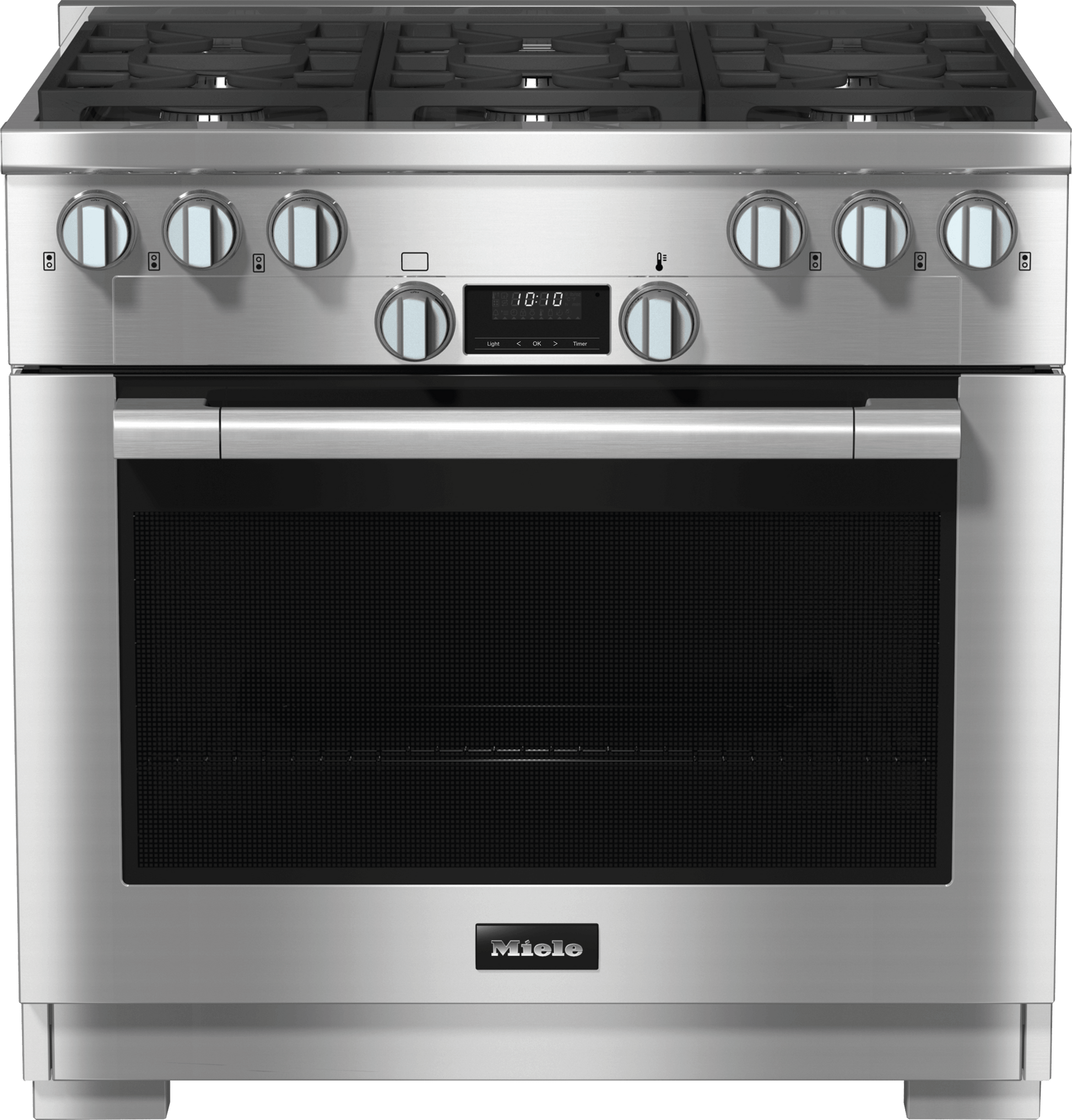 Miele HR11343LPAG Hr 1134-3 Lp Ag Clean Touch Steel - 36" Range All-Gas Model With Directselect Controls