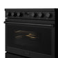 Thor Kitchen ARE36B 36 Inch Electric Range In Black - Contemporary Professional