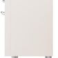 Ilve UPI366NMPAWC Nostalgie Ii 36 Inch Electric Freestanding Range In Antique White With Chrome Trim