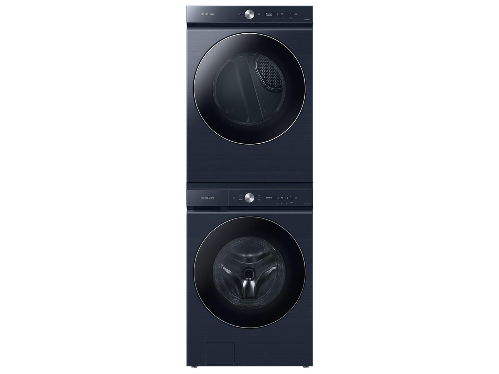 Samsung F1657832568289 Bespoke Ultra Capacity Ai Front Load Washer And Gas Dryer In Brushed Navy