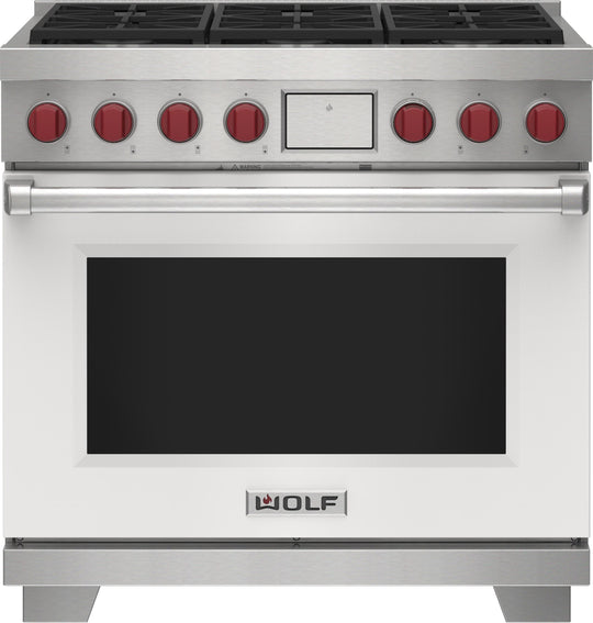 Wolf DF36650WHP 36" Dual Fuel Range - 6 Burners