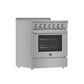 Forno FFSEL601130 Forno Paolo 30-Inch Freestanding Electric Range, Stainless Steel, 4.38 Cu.Ft, True Convection Oven, Energy Efficient