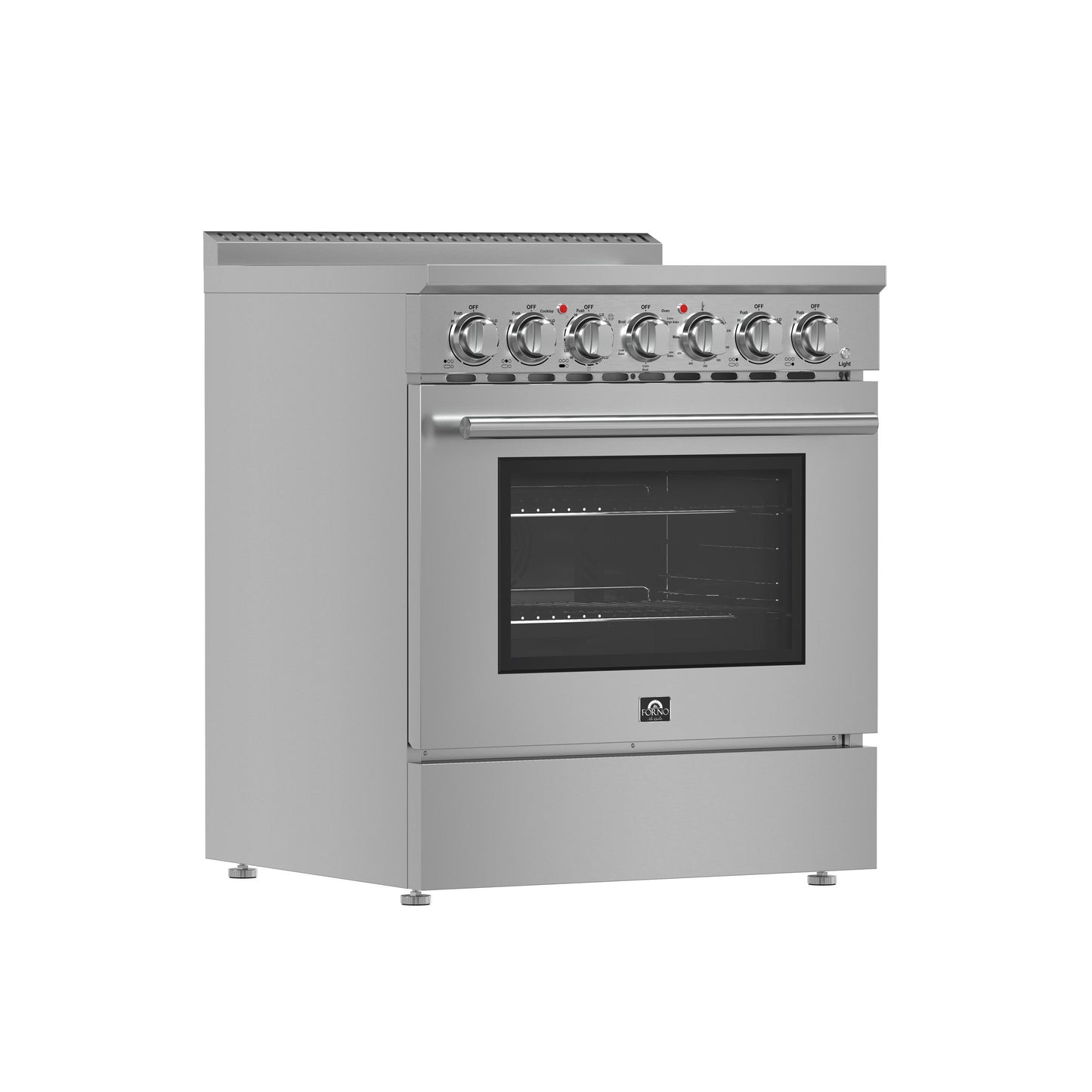Forno FFSEL601130 Forno Paolo 30-Inch Freestanding Electric Range, Stainless Steel, 4.38 Cu.Ft, True Convection Oven, Energy Efficient