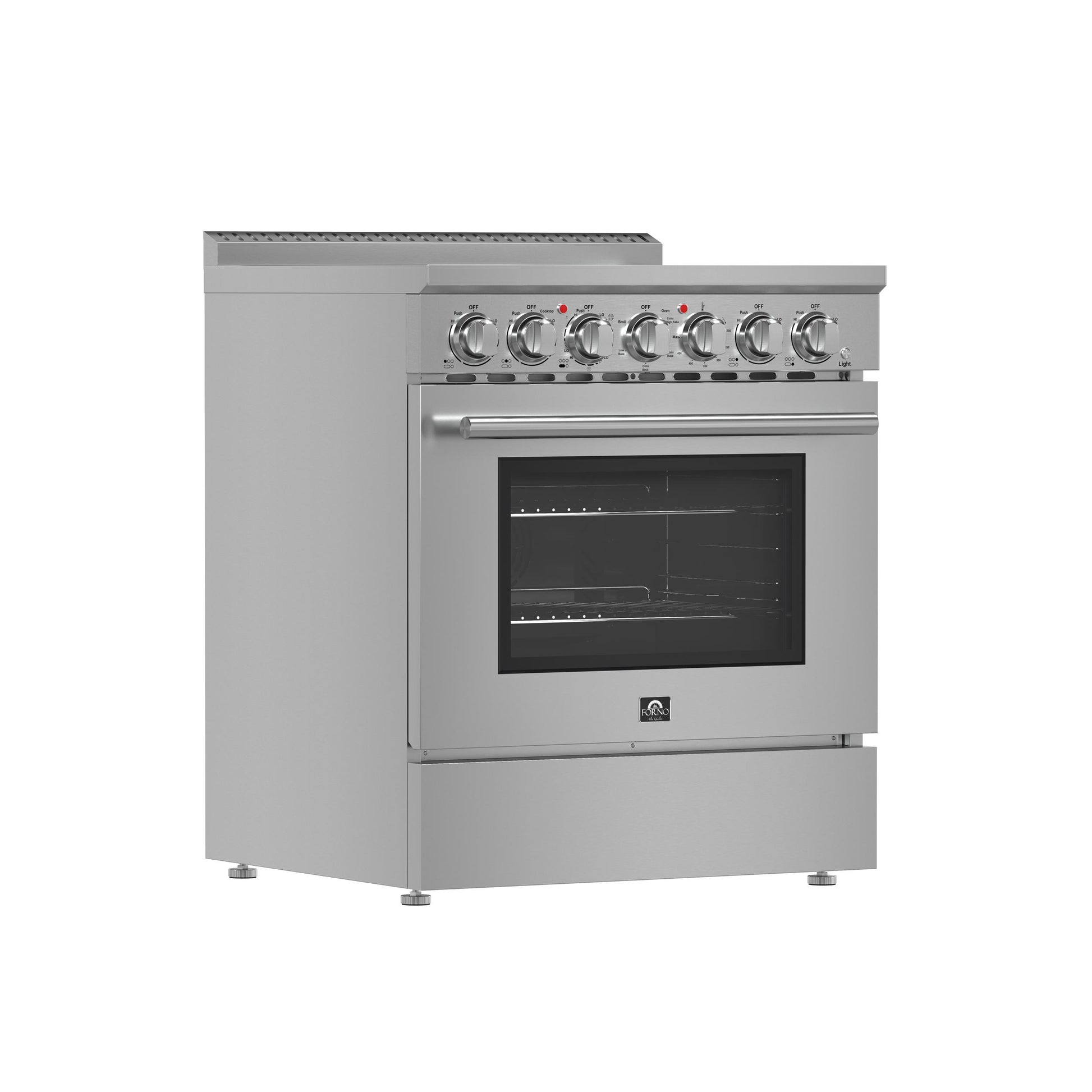 Forno FFSEL601130 Forno Paolo 30-Inch Freestanding Electric Range, Stainless Steel, 4.38 Cu.Ft, True Convection Oven, Energy Efficient