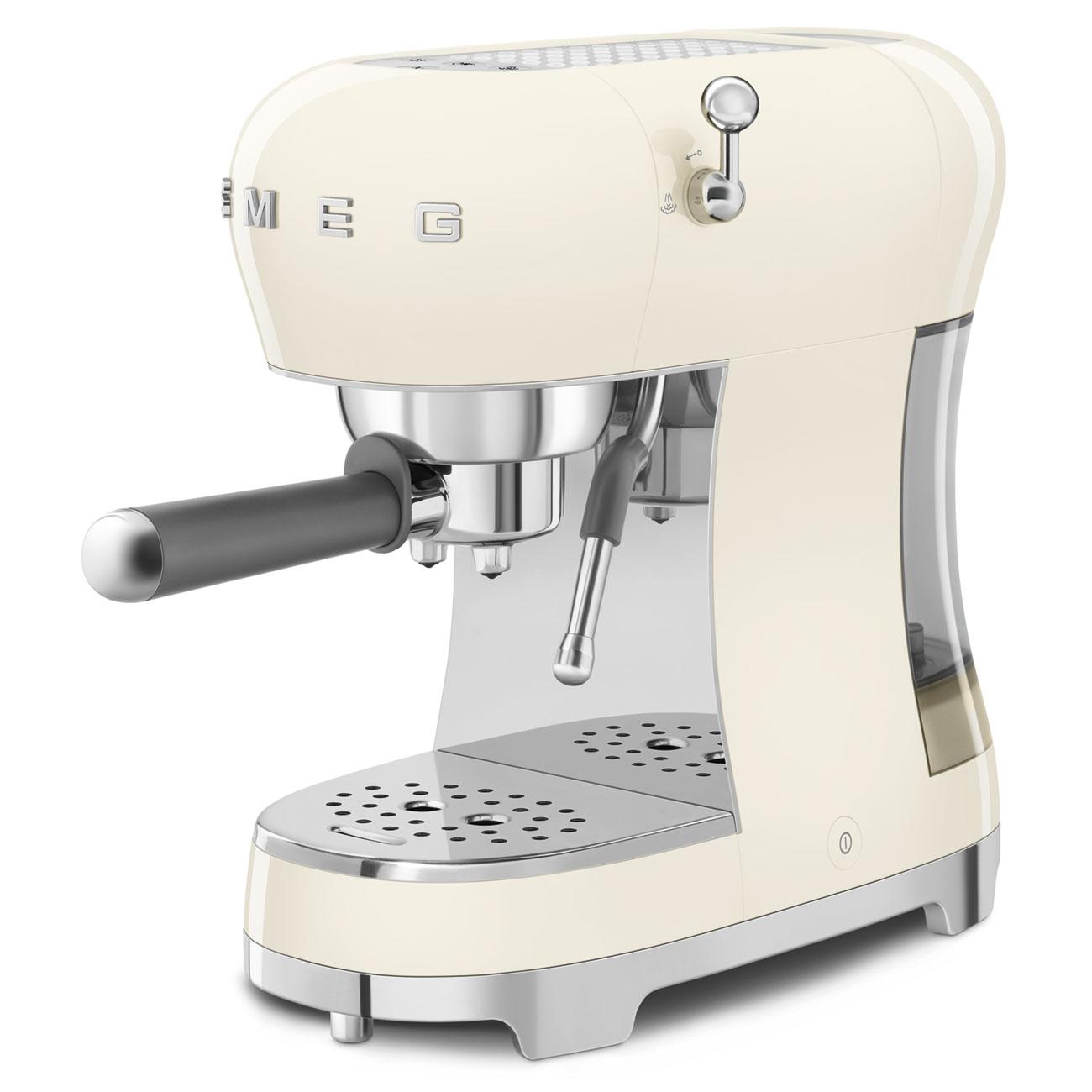 Smeg ECF02CRUS Espresso Coffee Machine Cream Ecf02Crus
