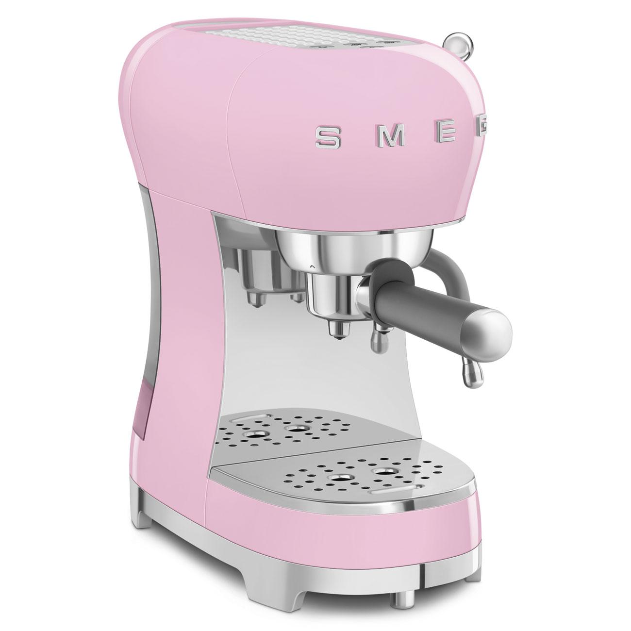 Smeg ECF02PKUS Espresso Coffee Machine Pink Ecf02Pkus