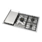 Ilve UHCPMT95FSSLP Ilve Uhcpmt95Fsslp Panoramagic 36 Inch Built-In Gas Cooktop With 5 Burners, In Stainless Steel (Liquid Propane, 5 Sealed Burners + Griddle)