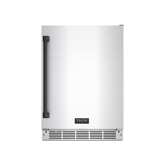 Thor Kitchen RBC24SSDBLK Gordon Ramsay Collection 24 Inch Outdoor Undercounter Beverage Cooler In Stainless Steel/Black