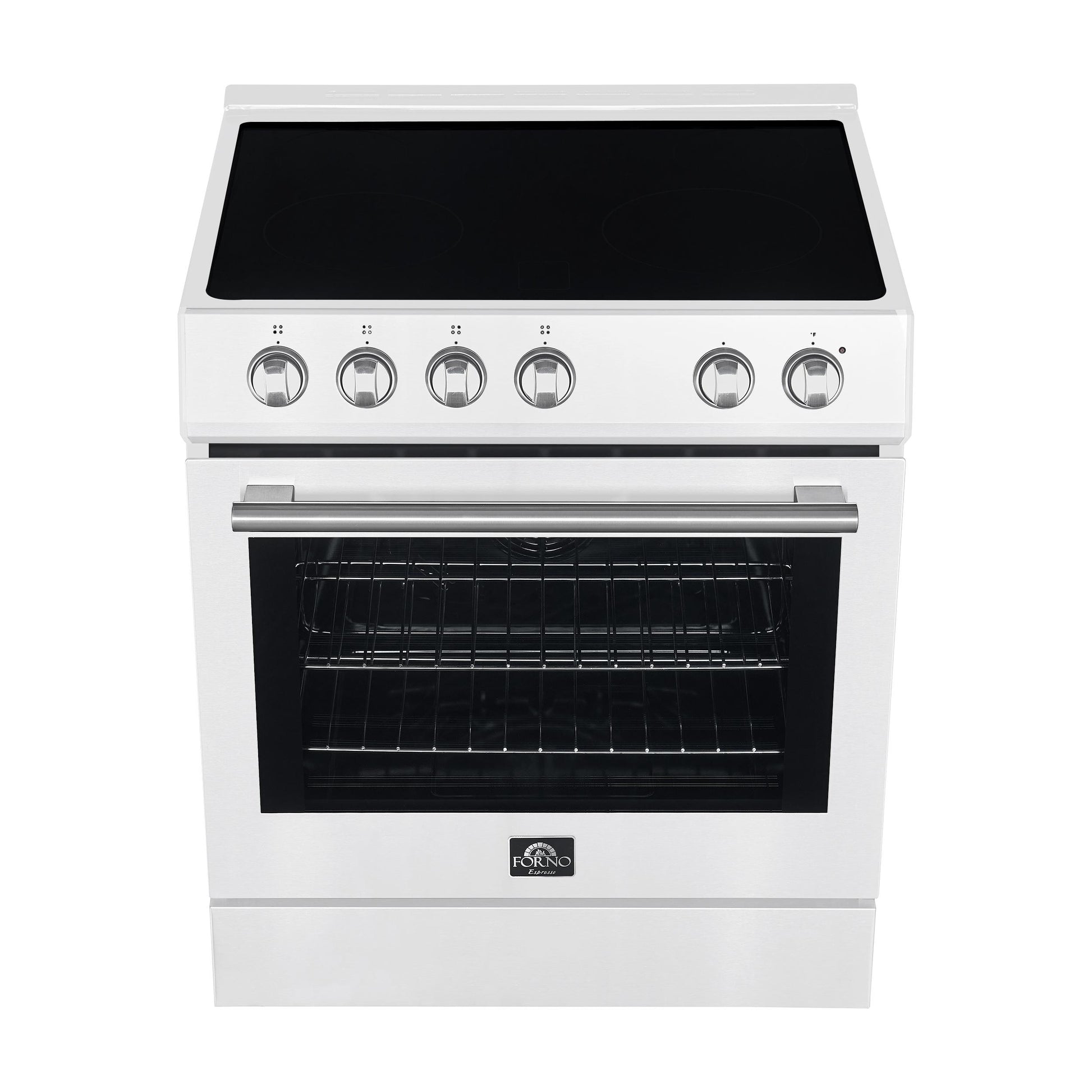 Forno FFSEL602230WHT Forno Leonardo Espresso 30-Inch White Electric Range, True Convection, Energy Efficient
