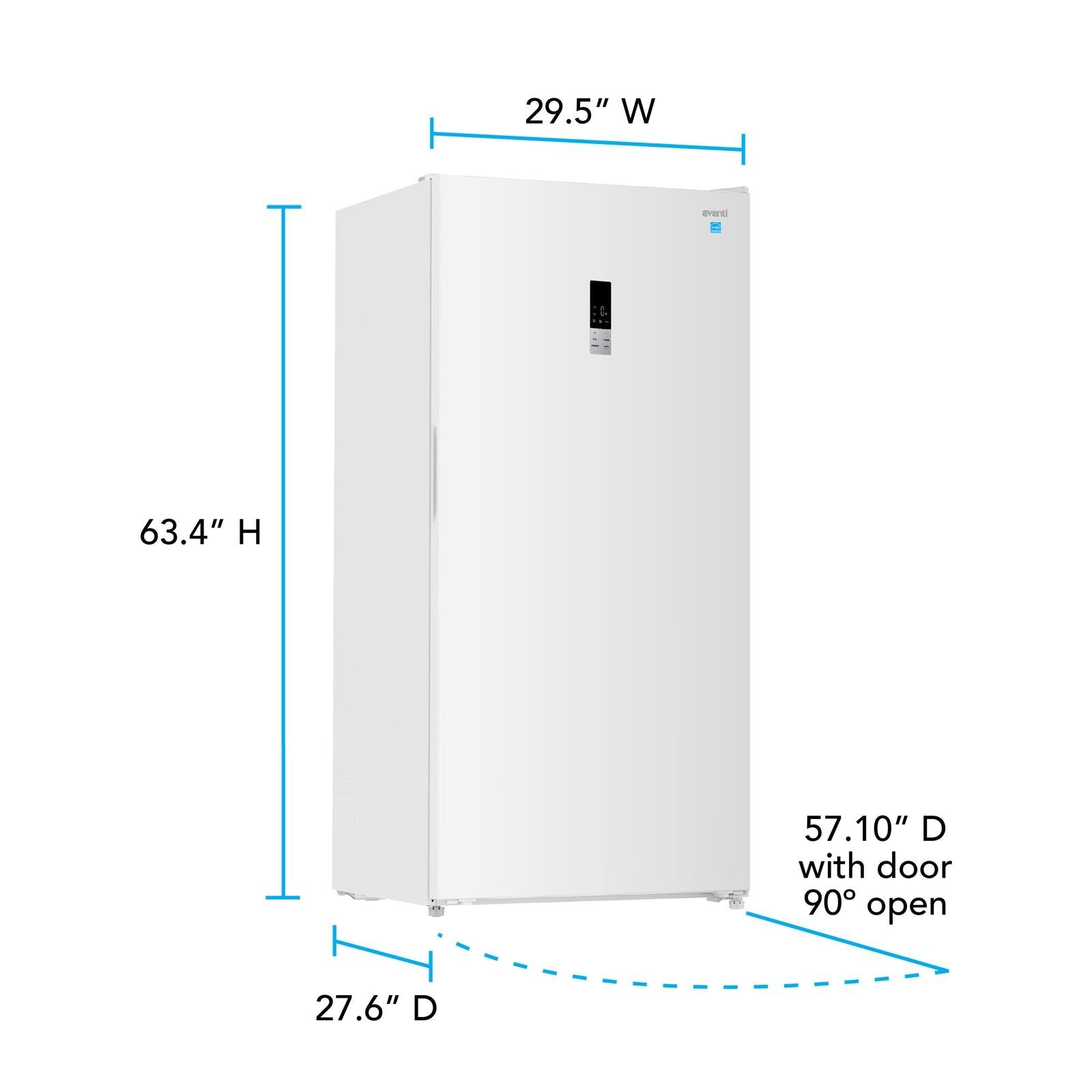 Avanti AV170VFLJM0W Avanti Maxxspace Garage-Ready 17 Cu. Ft. Convertible Upright Freezer