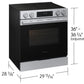 Samsung NSE80H63XRAA Bespoke Smart Slide-In Electric Range Pro Style Design Air Fry Max True Convection