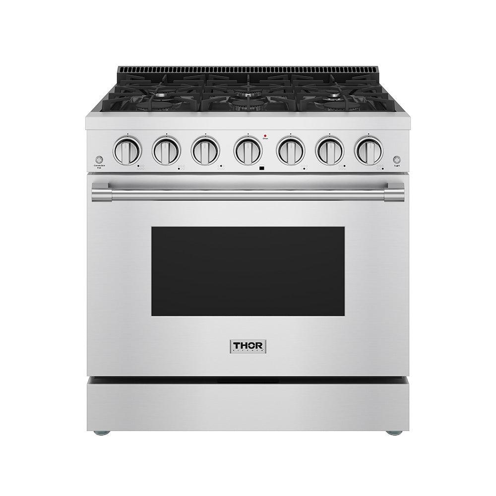 Thor Kitchen SRG3601LP 36 Inch S Series Professional Freestanding Liquid Propane Range