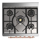 Ilve UM30QNR3BKP Ilve Um30Qnr3Bkp Majestic Iii 30 Inch Dual Fuel Range With 5 Black Brass Burners, Dual Function Burner Up To 25,000 Btu (Natural Gas, Solid Door, Glossy Black, Copper)