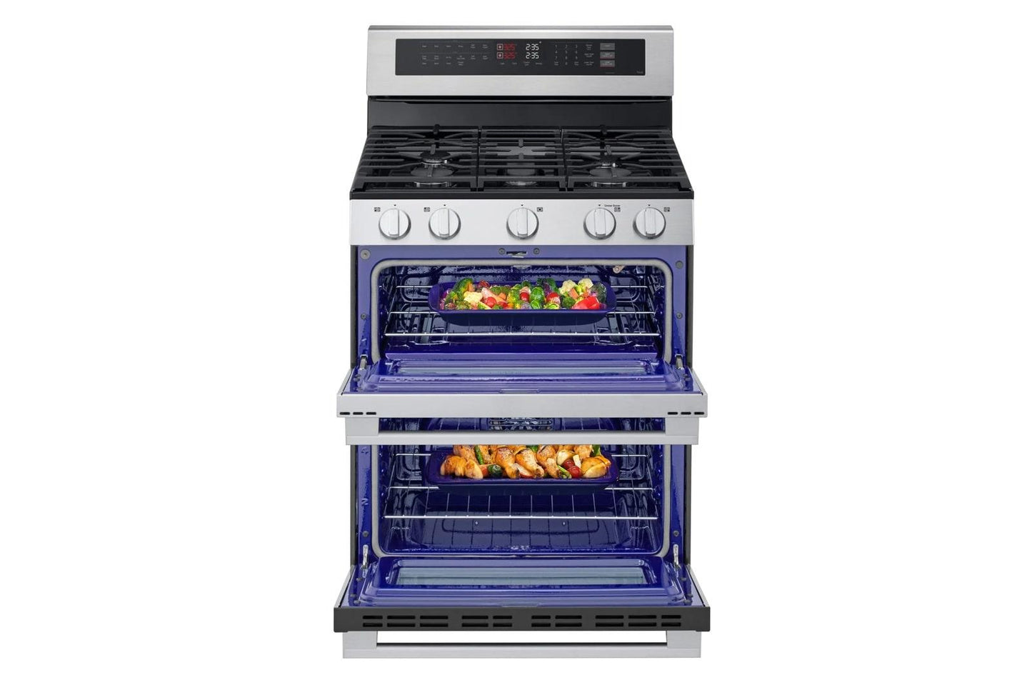 Lg LDGL6924Y 6.9 Cu. Ft. Smart Gas Double Oven Freestanding Range With Probake Convection®, Air Fry & Air Sous Vide