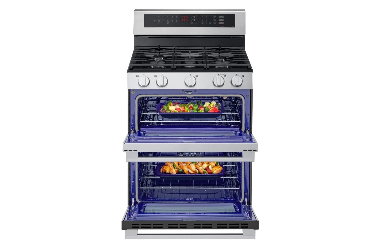Lg LDGL6924Y 6.9 Cu. Ft. Smart Gas Double Oven Freestanding Range With Probake Convection®, Air Fry & Air Sous Vide